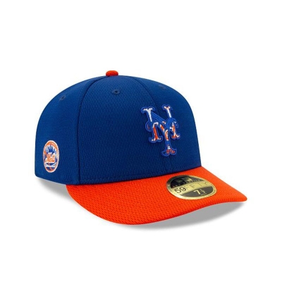 Blue New York Mets Hat - New Era MLB 2021 Spring Training Low Profile 59FIFTY Fitted Caps USA5973062